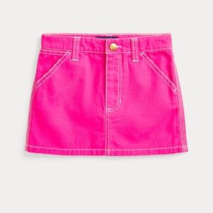 Polo Girls Cotton Canvas Skirt